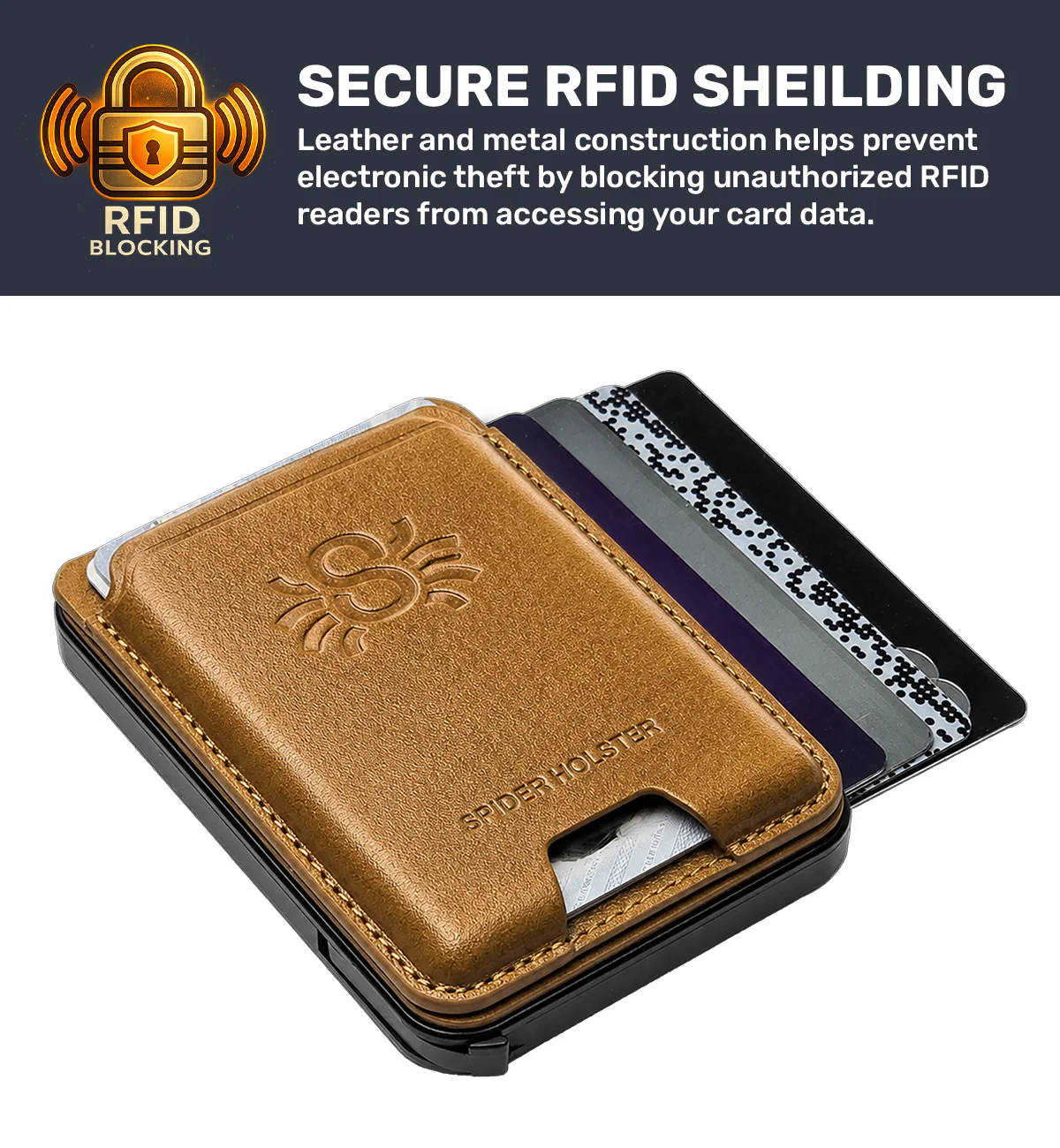 Spider Holster Leather Magnetic Wallet - Image 20