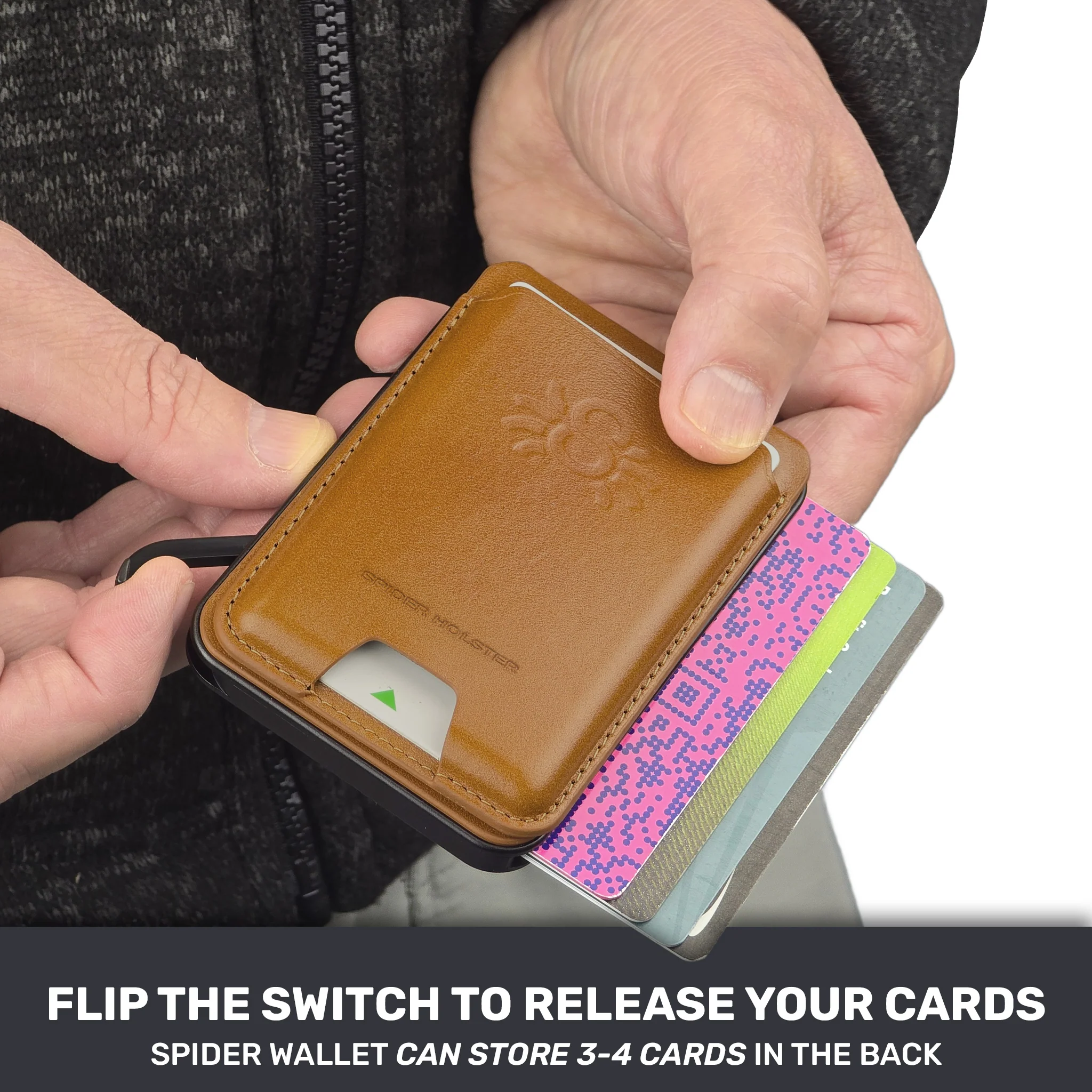 Spider Holster Leather Magnetic Wallet - Image 21