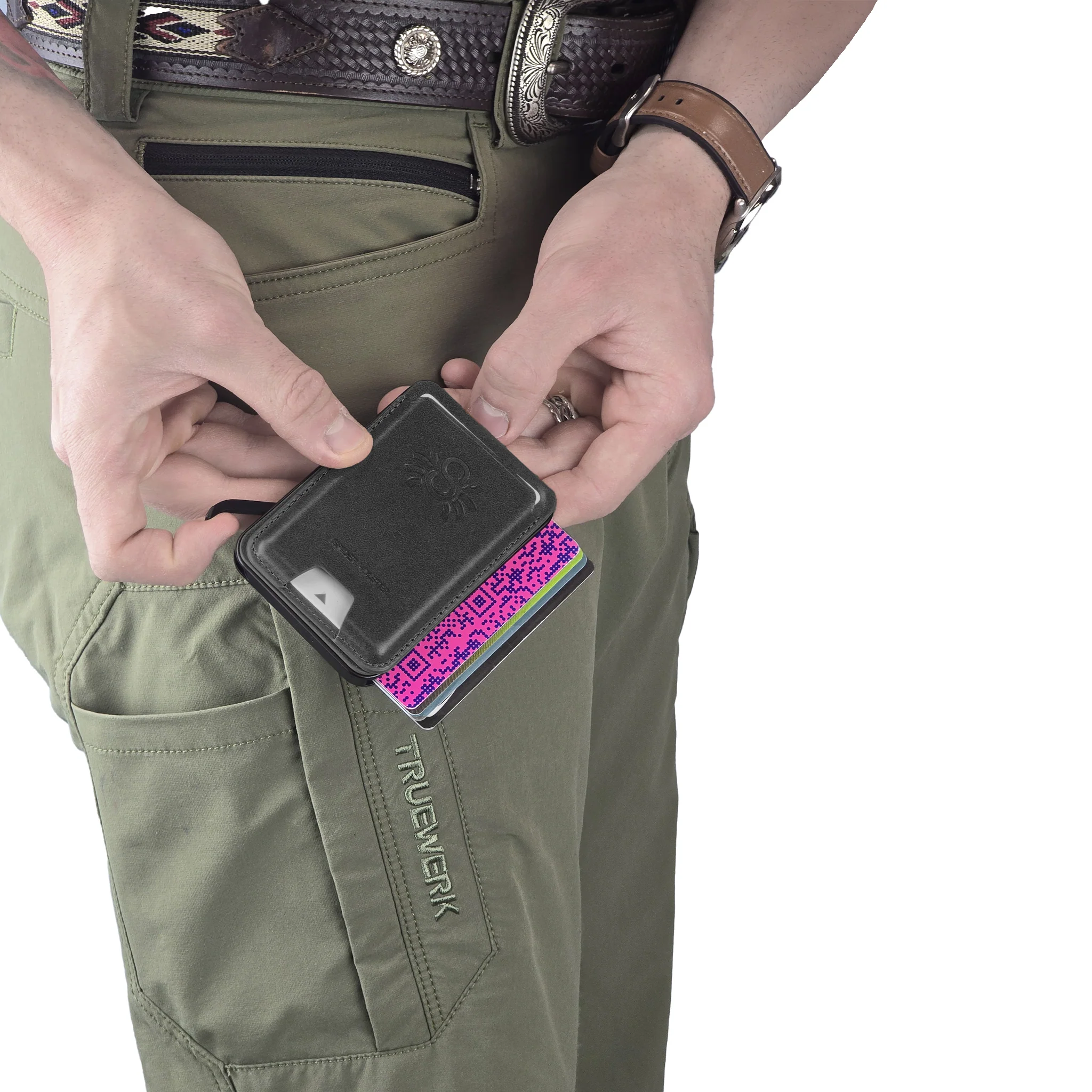 Spider Holster Leather Magnetic Wallet - Image 9